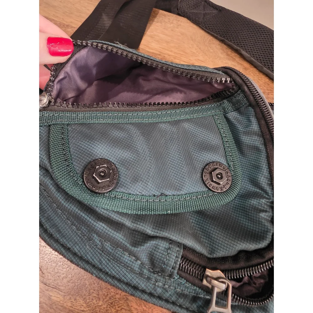NICGID Sling Bag Chest Shoulder Backpack Crossbody Bags Casual Dark Green Teal